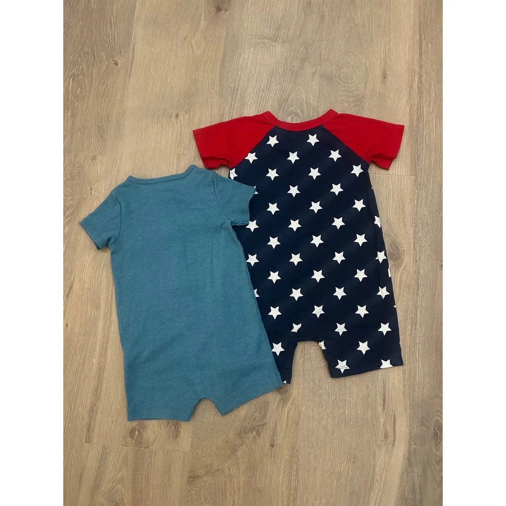 Bundle of 2 Baby Boys Rompers Size 18M 4th of July USA